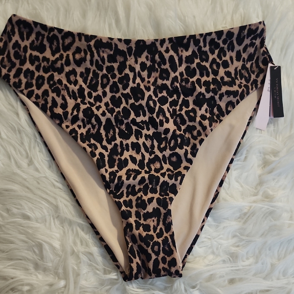 Victoria's Secret Leopard High Waist Cheeky Bikini Bottoms